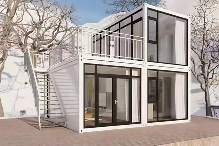 Modern 2 storey prefab tiny house e0a2591462074bb5b524311df8266903
